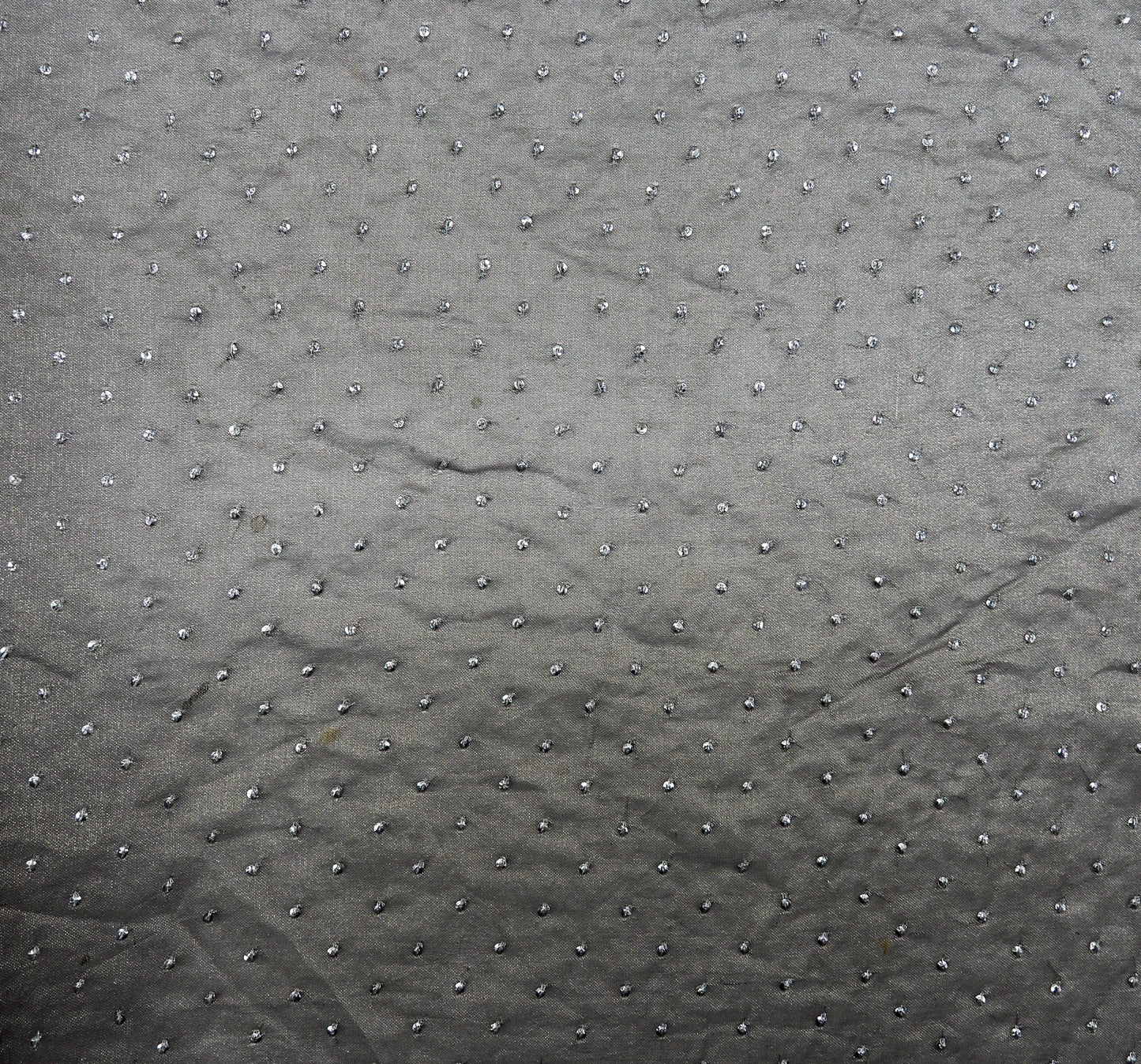 Metallic Silk Organza with Sequins