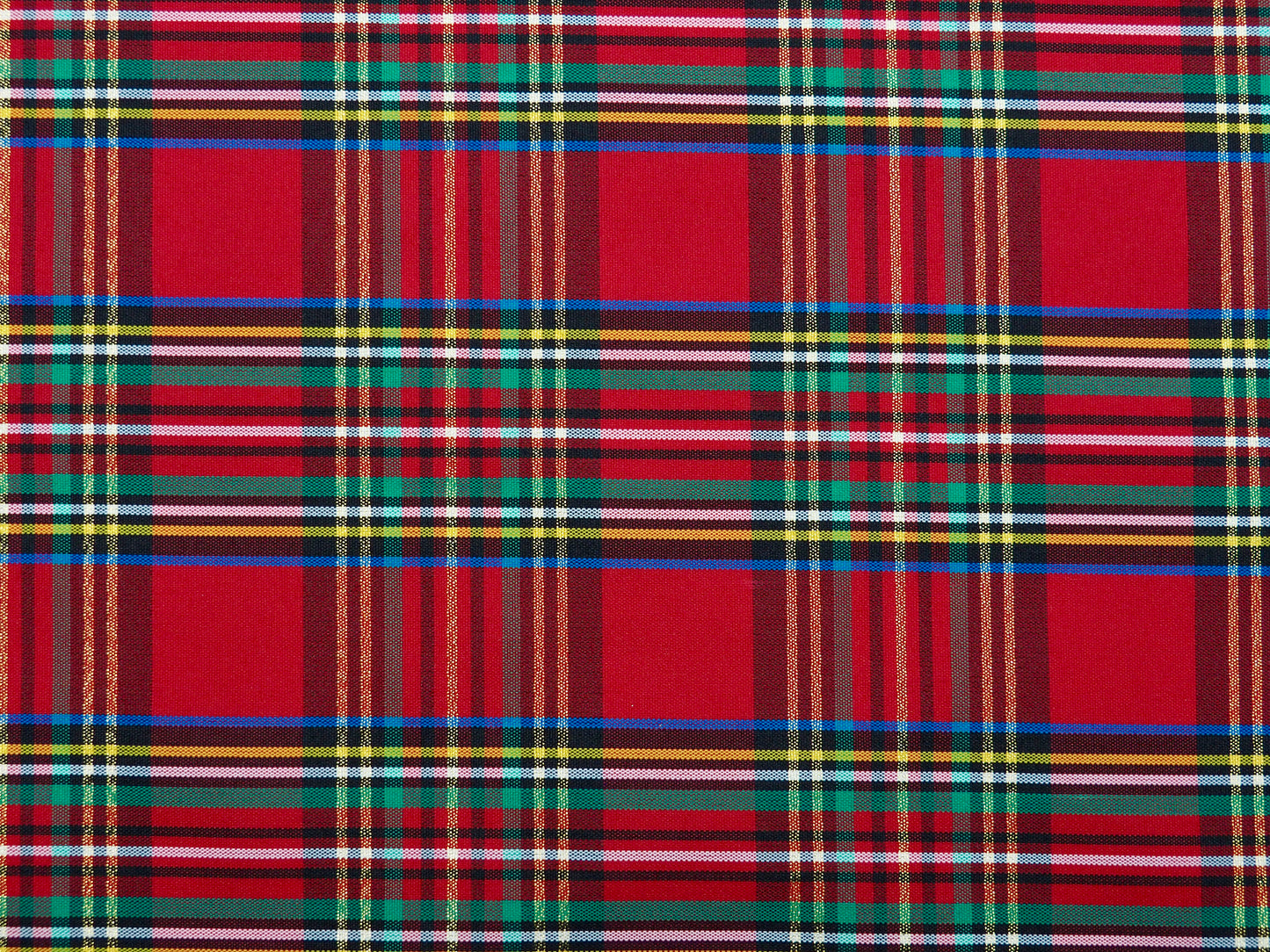 Christmas Plaid Polyester Taffeta