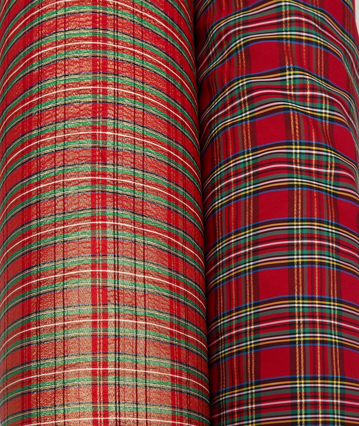 Christmas Plaid Polyester Taffeta