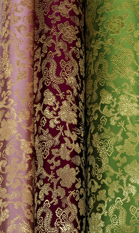 100% Polyester Dragon Brocade