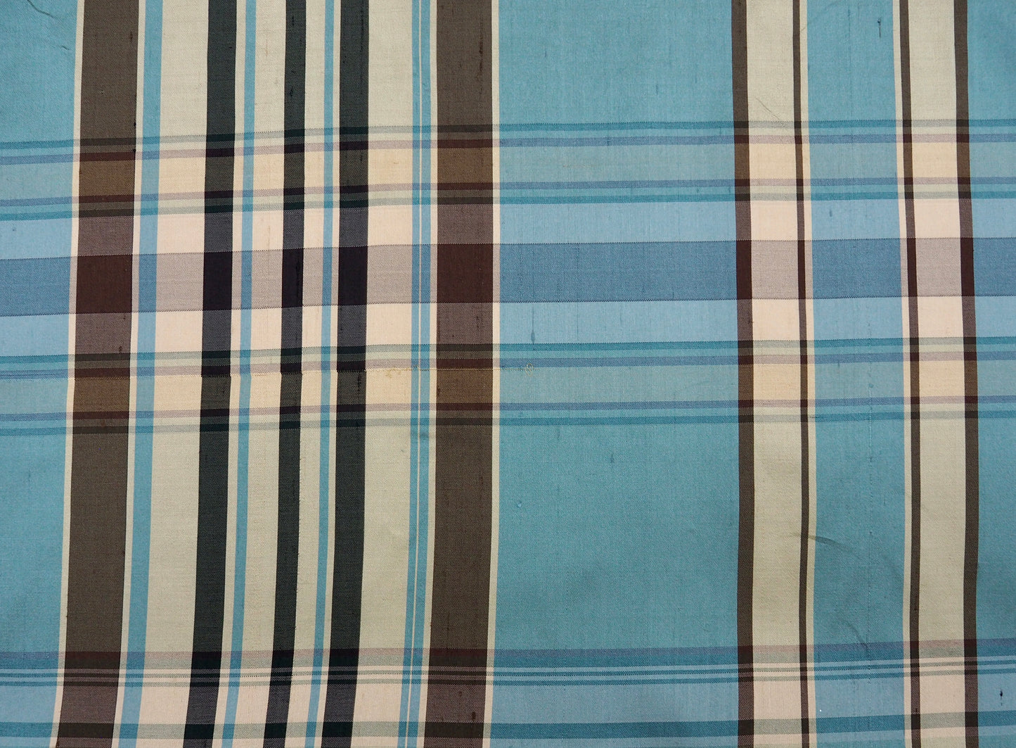 100% Silk Shantung Plaid