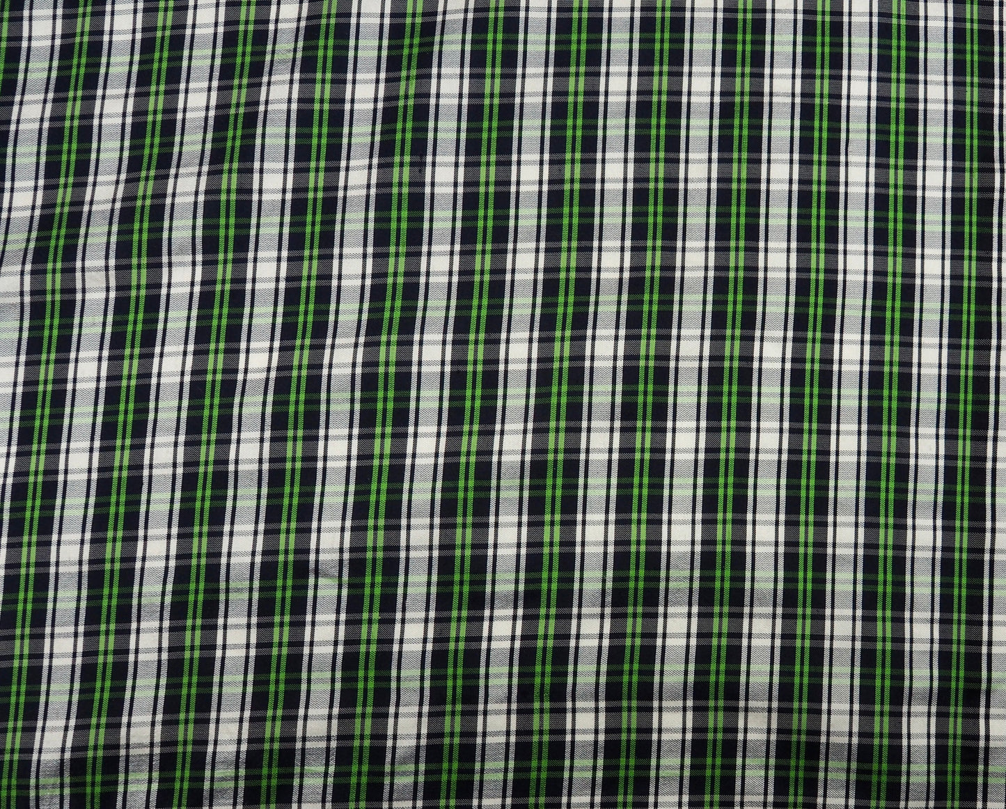 100% Silk Shantung Plaid