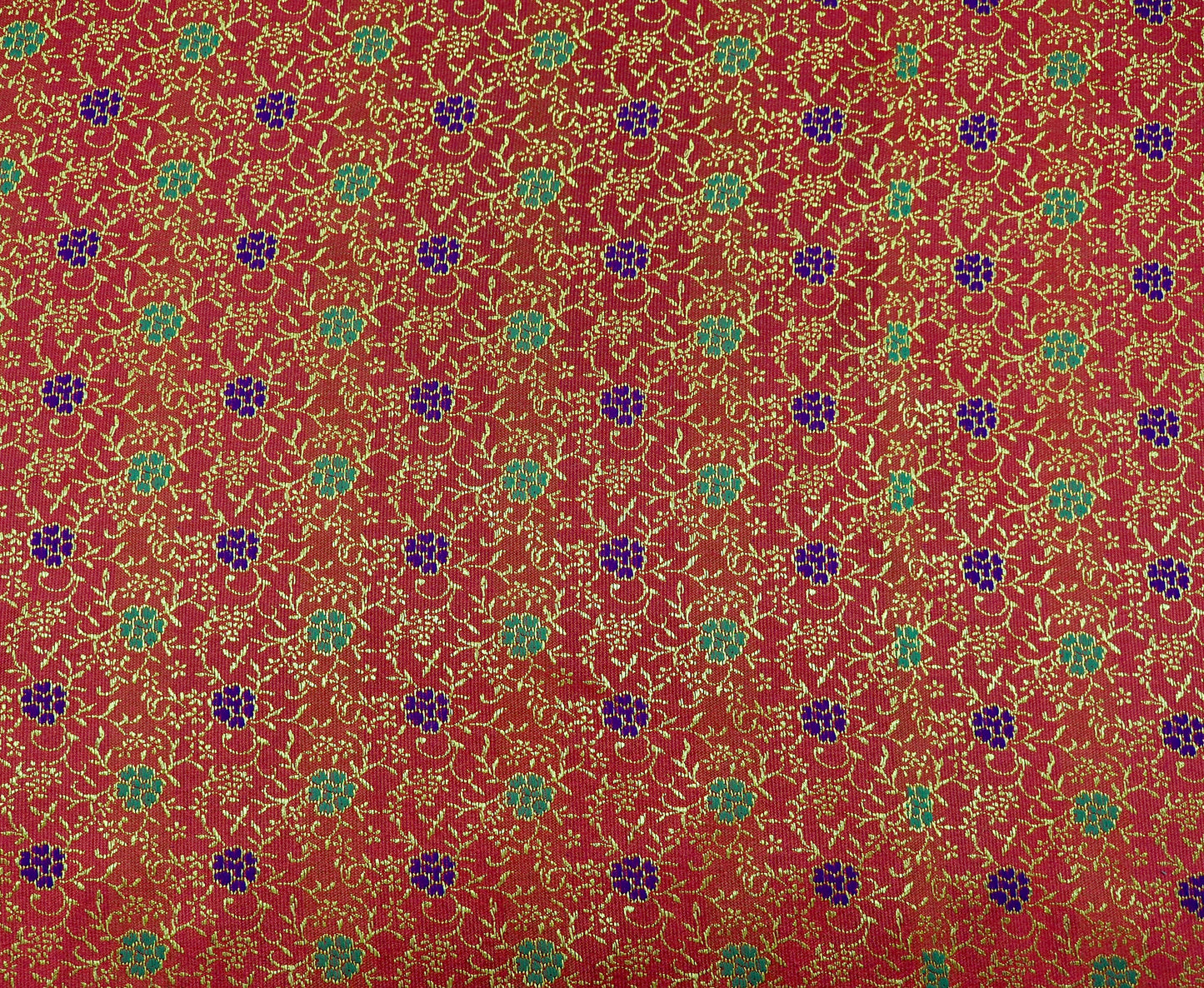 100% Polyester Floral Brocade