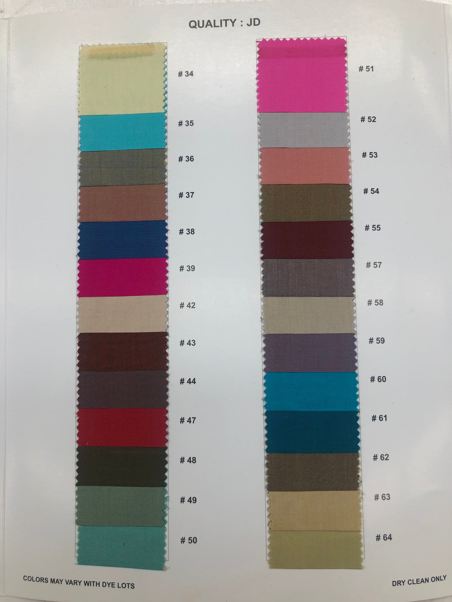 Lightweight Silk- JD 1-64