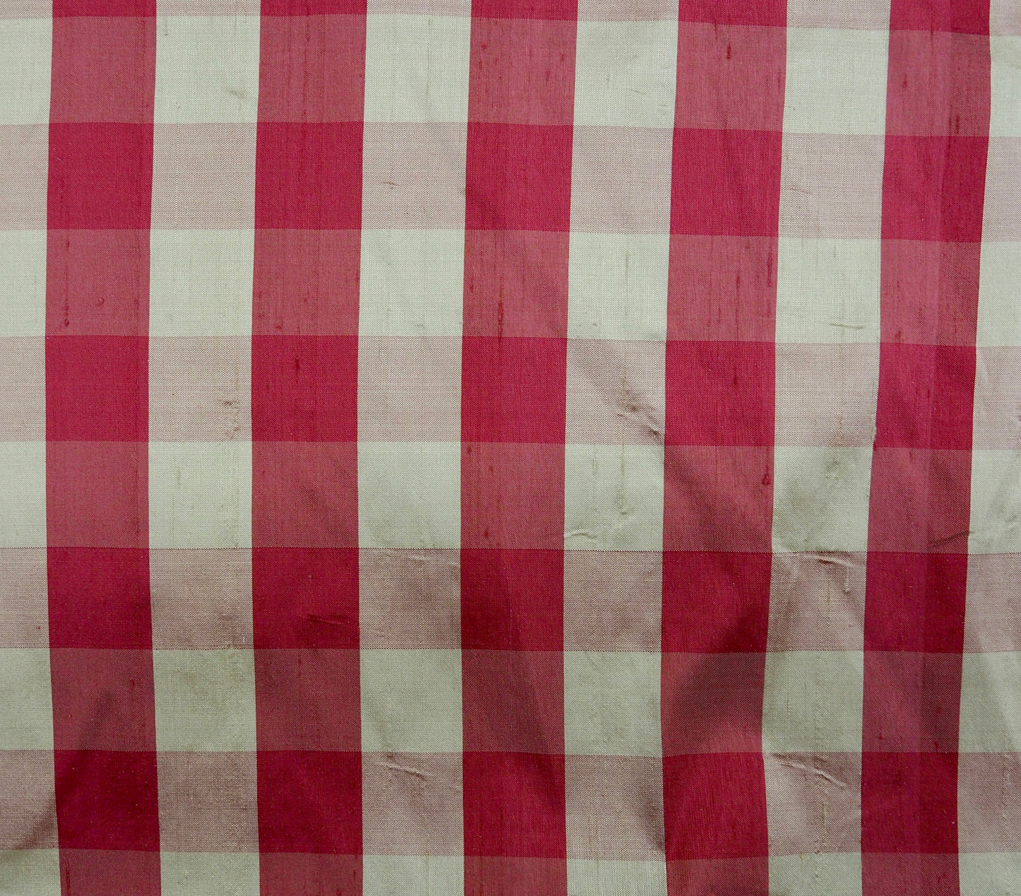 100% Silk Shantung Plaid