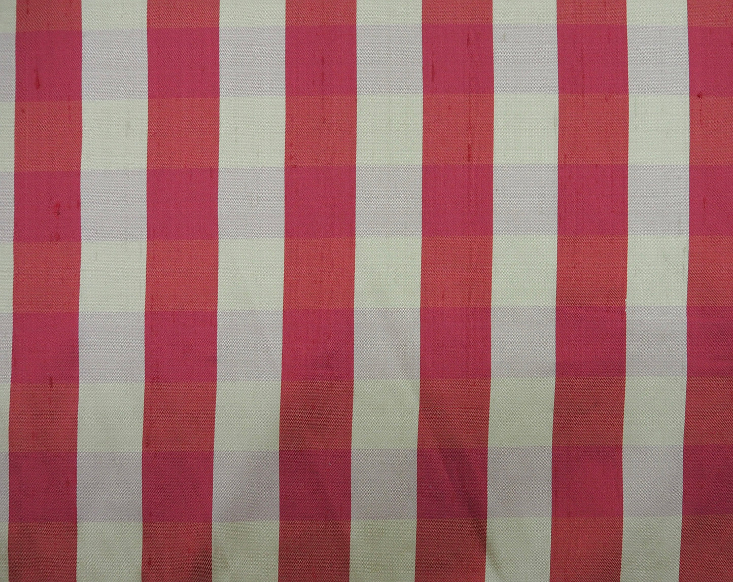 100% Silk Shantung Plaid