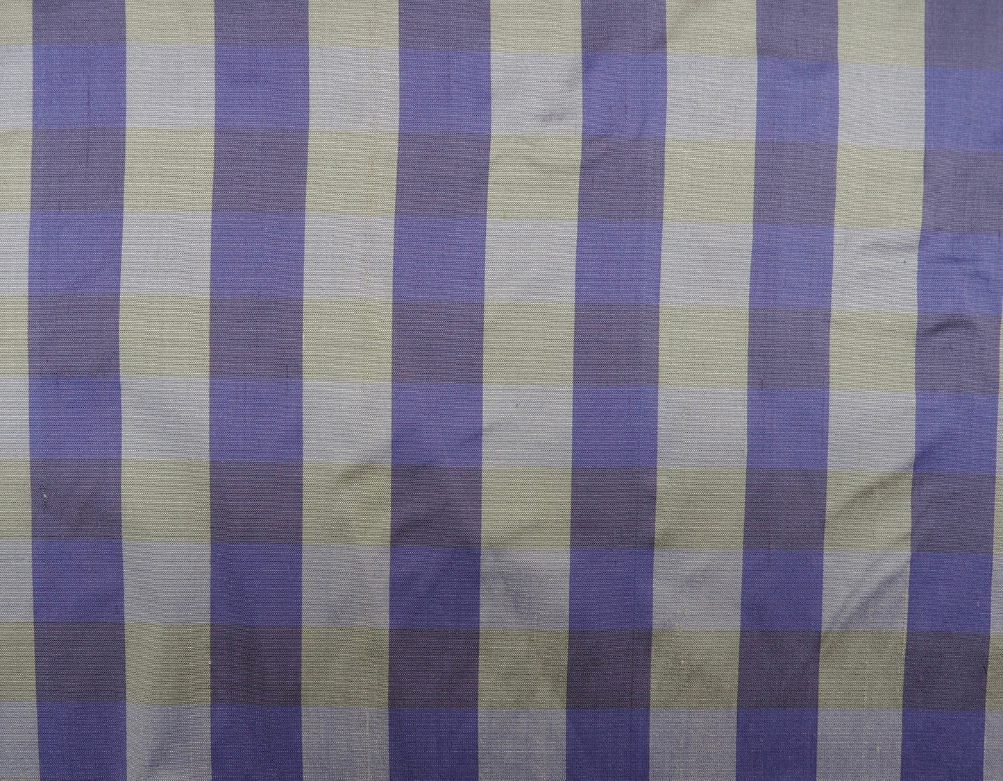 100% Silk Shantung Plaid